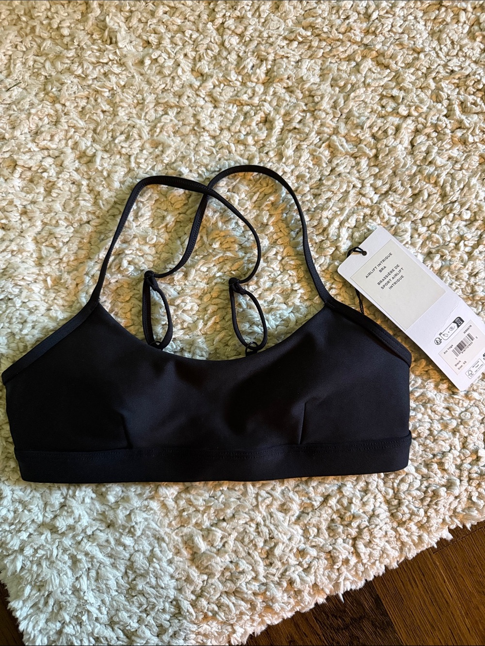 ALO Yoga Black Airlift Intrigue Bra